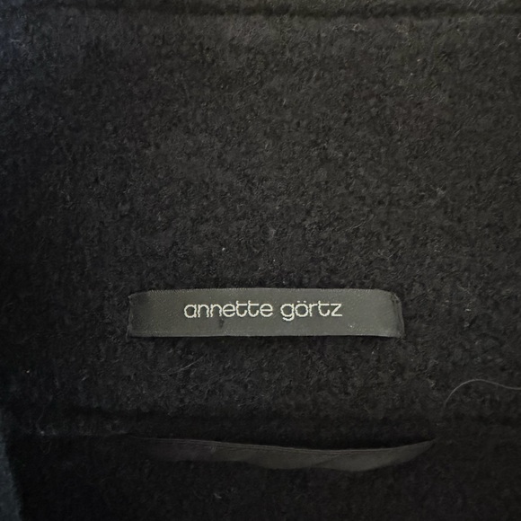 Architectural Annette Gortz Black Women's Coat - Picture 11 of 14